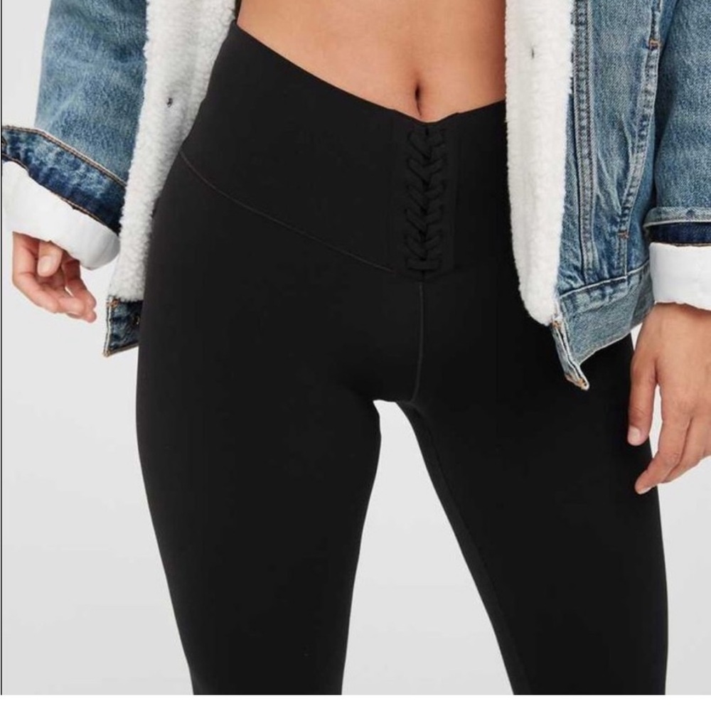 Offline by aerie size medium, black lace leggings